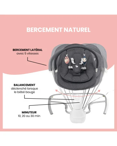 Balancelle électrique Swoon Touch avec télécommande Babymoov
