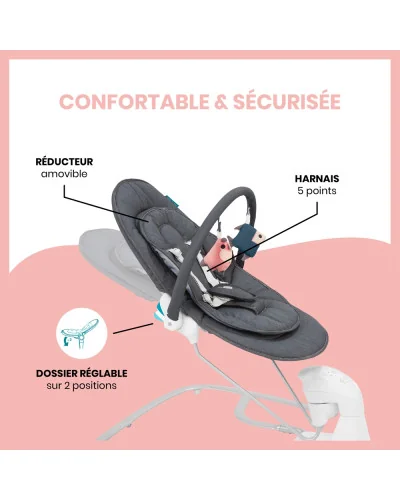 Balancelle électrique Swoon Touch avec télécommande Babymoov