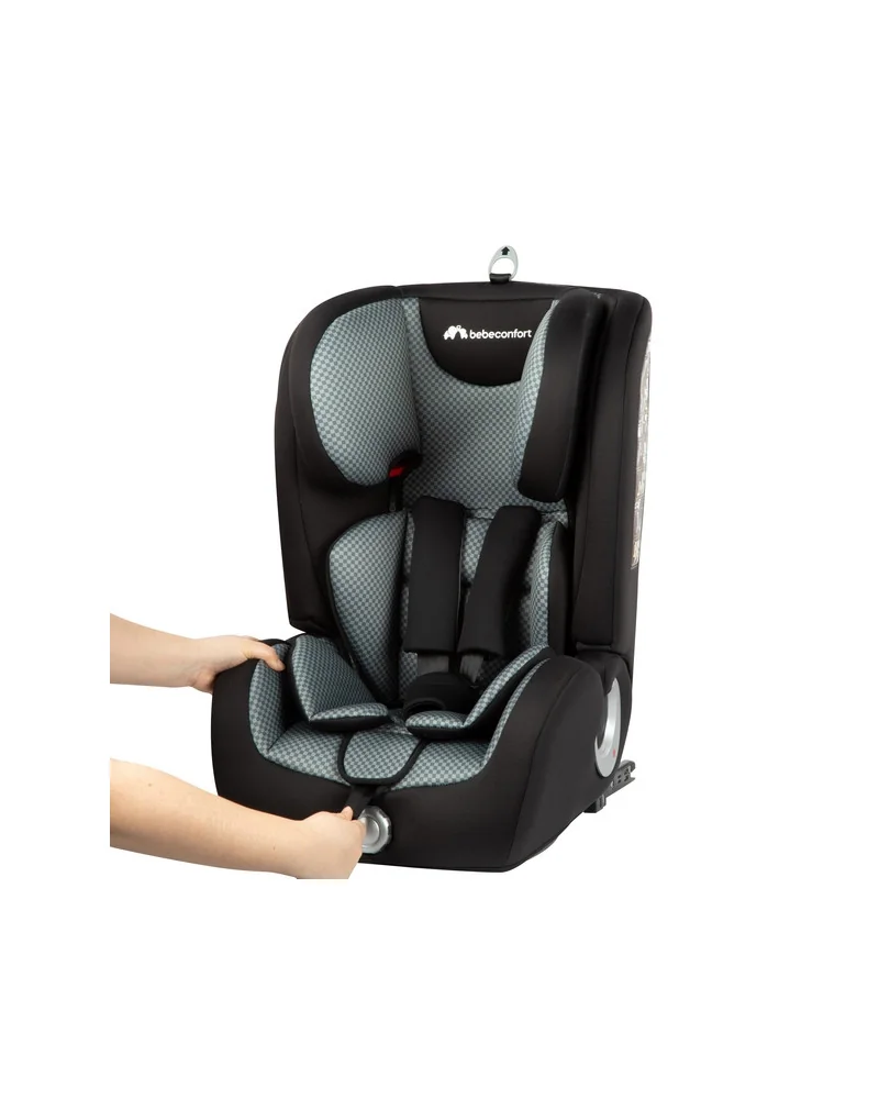 Silla Auto BEBÉ CONFORT Everfix Pixel Grey (Grupo 1/2/3) 