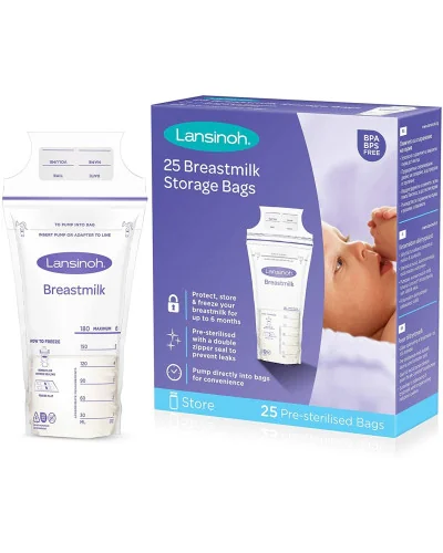 Sachet de conservation de lait maternel 25 PCS Lansinoh