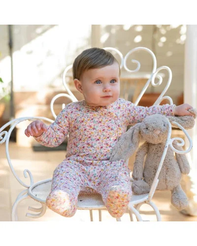 Pelele niña de algodón grueso Petal Ranas de Choco Tutto Piccolo