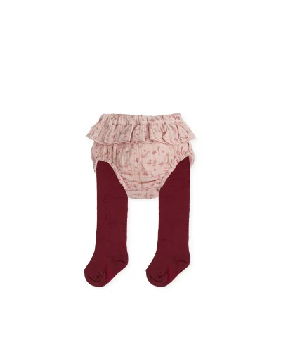 Bola de cristal girls' shorts and tights strawberry Tutto Piccolo