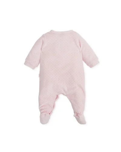 Pompón de Azúcar unisex thick cotton sleepsuit pink Tutto Piccolo