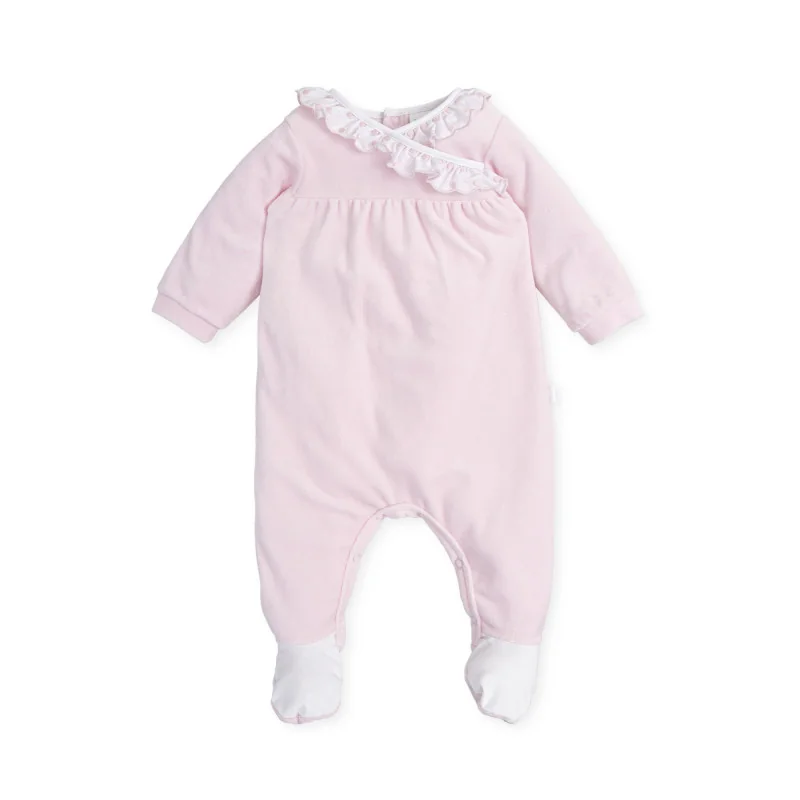 Ninfa girls' thick cotton sleepsuit pink Tutto Piccolo