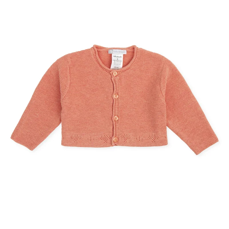 Amuleto unisex knitted cardigan strawberry Tutto Piccolo