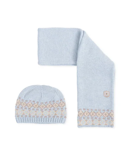 Gorro y bufanda Barco magico greige niño Tutto Piccolo