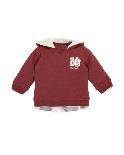 Sweat-shirt à capuche garçon Bola de cristal fraise Tutto Piccolo