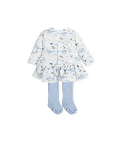 Sirena girls' dress and tights Steel Tutto Piccolo