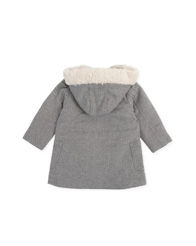 Abrigo niña Elfo gris antracita Tutto Piccolo