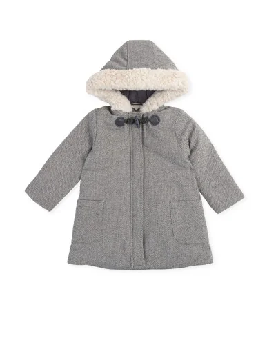 Elfo girls' coat charcoal grey Tutto Piccolo