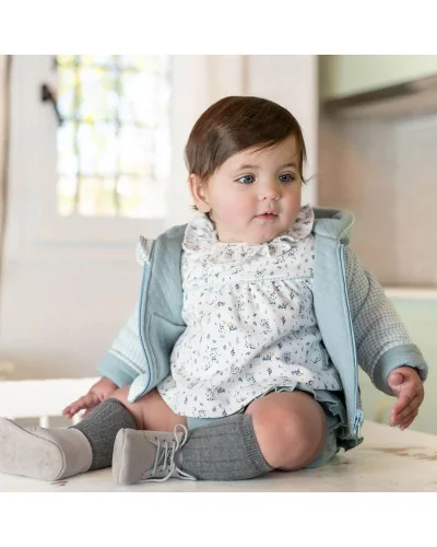 Conjunto 2 piezas niña Laberinto blanco Tutto Piccolo