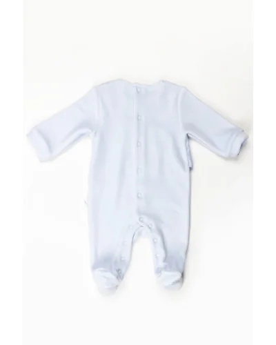 Grenouillère en velours Essentials 210 1 mois bleu Pureté du bébé
