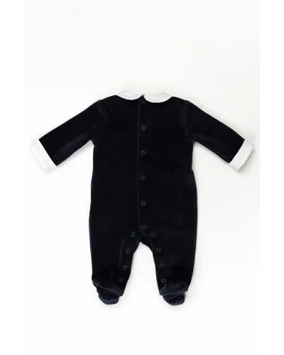 Grenouillère en velours Essentials 08 212 3M 2022 C.Hiver Pureté du bébé