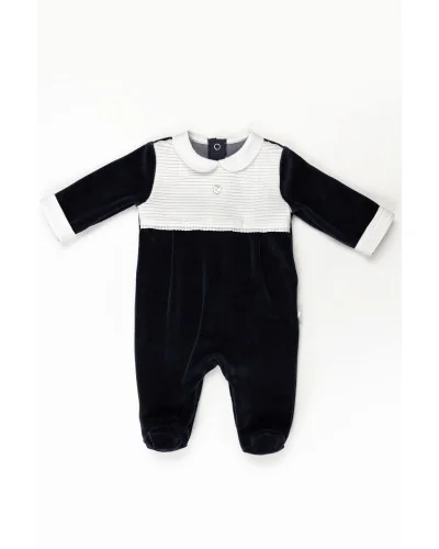 Grenouillère en velours Essentials 08 212 3M 2022 C.Hiver Pureté du bébé