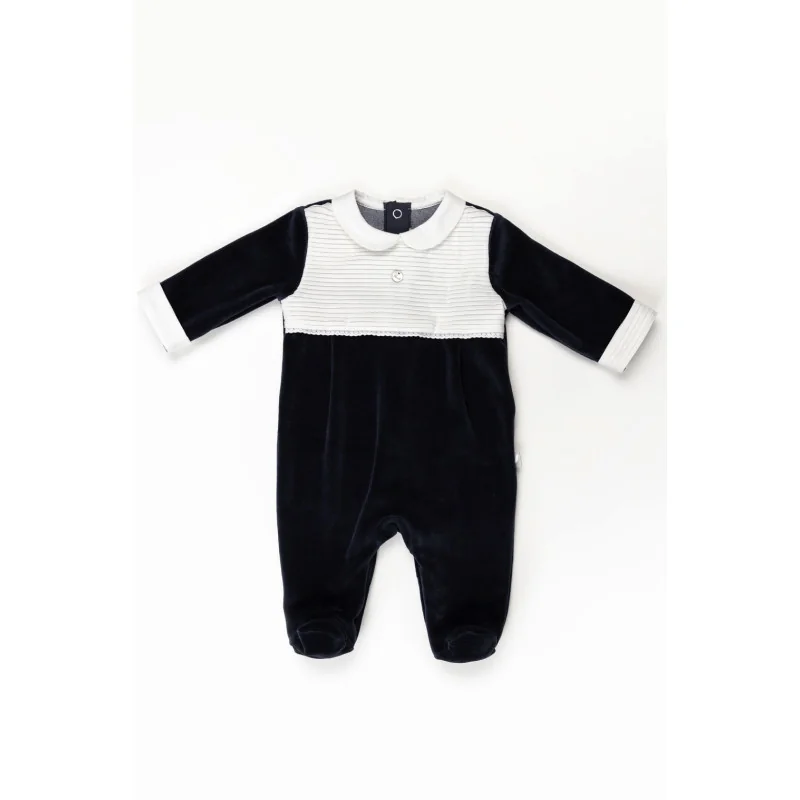 Grenouillère en velours Essentials 08 212 3M 2022 C.Hiver Pureté du bébé Grenouillère en velours Essentials 08 212 3M 2022 C.Hiver Pureté du bébé
