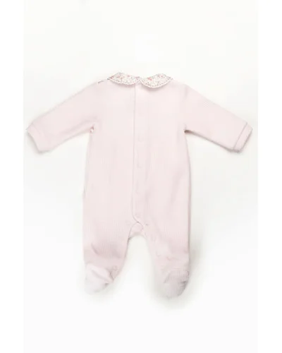 Girls' Essentials cotton sleepsuit 3 months pink Pureté du bébé