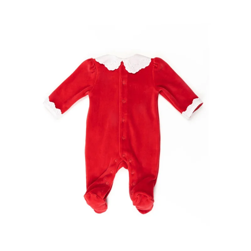 Grenouillere en velours Christmas 011 600 3M 2022 C Hiver Pureté du bébé