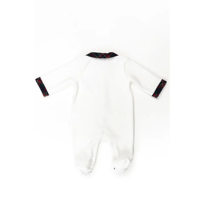 Grenouillere en velours Christmas 02 614 3M 2022 C Hiver Pureté du bébé