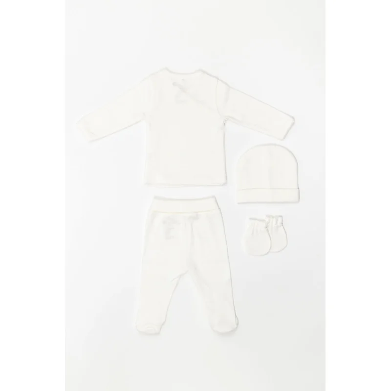 Ensemble 3P en coton 3M Beige 02 220 Pureté du bébé