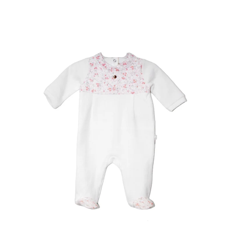 Grenouillère fille en coton Essentials 3 mois beige Pureté du bébé Grenouillère fille en coton Essentials 3 mois beige Pureté du bébé