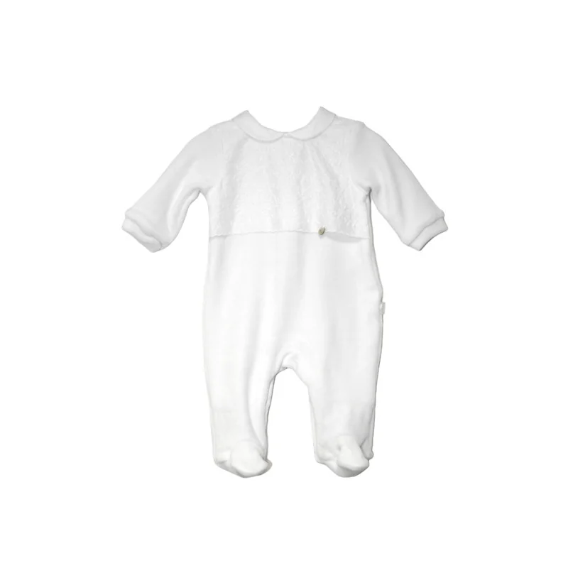 Pelele de terciopelo Essentials 01 234 3M 2022 colección Invierno Pureté du bébé