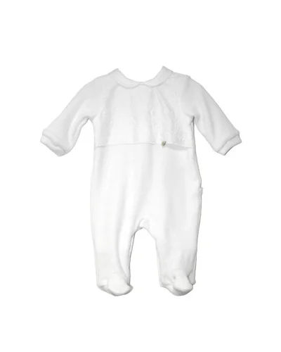 Grenouillere en velours Essentials 01 234 1M 2022 C Hiver Pureté du bébé