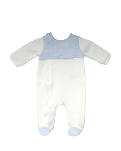 Grenouillère garçon en coton Essentials 1 mois beige Pureté du bébé