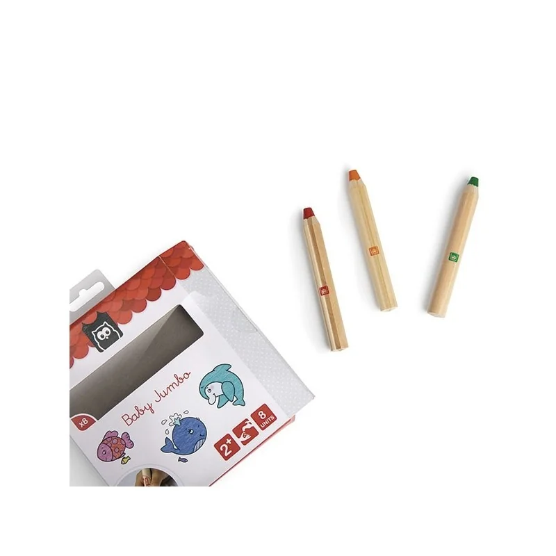 Lot 12 Crayons De Couleur Bebe Jumbo Eurekakids La Maison Du Bebe