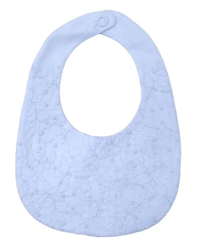 Essentials cotton bib blue model 236 Pureté du bébé