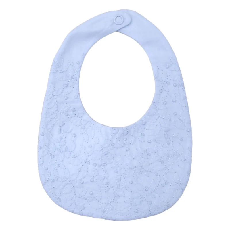 Babero de algodón Essentials azul modelo 236 Pureté du bébé