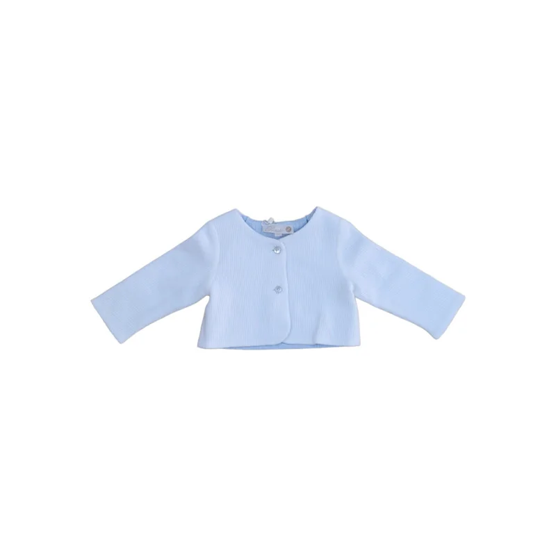 Veste bébé en coton bleu Pureté du bébé