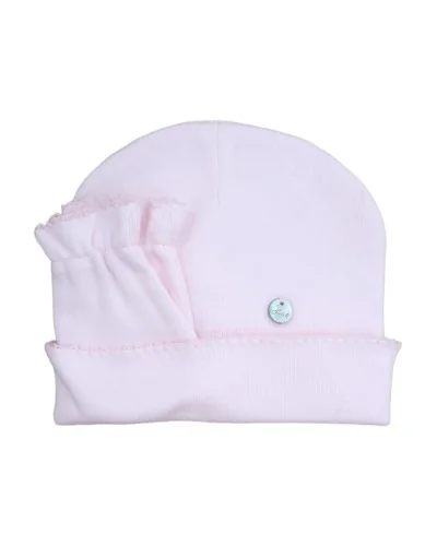 Cotton hat and mittens 03 222 1 month Winter 2022 collection Pureté du bébé
