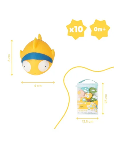 Jouets de bain Rigolos Splash x8 Badabulle