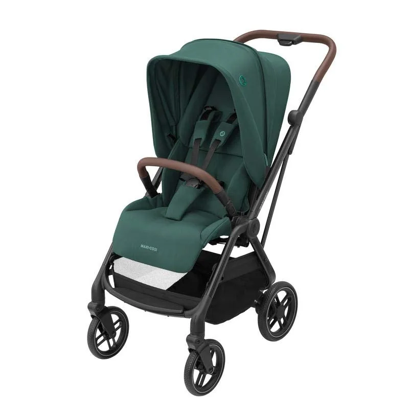 Poussette leona 2 ultra compacte essential green maxi cosi |la maison du bebe