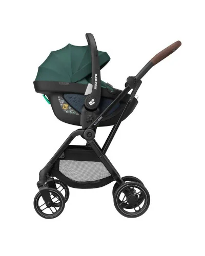 Poussette leona 2 ultra compacte essential green maxi cosi |la maison du bebe