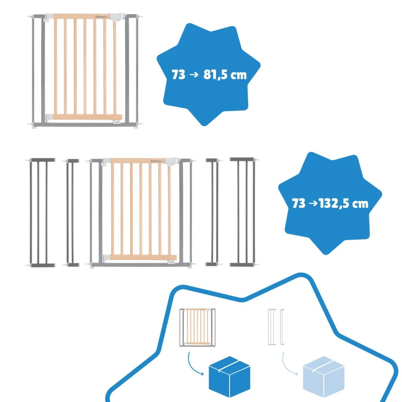 Barrière de Sécurité Safe & Protect Bois/Métal Badabulle