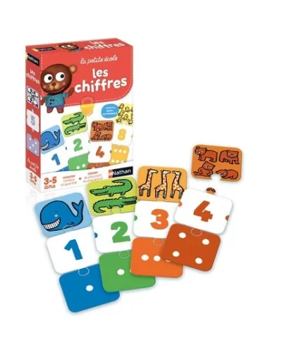 Les Chiffres educational game 6 games from 3 years Nathan