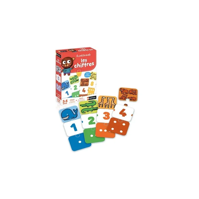 Les Chiffres educational game 6 games from 3 years Nathan