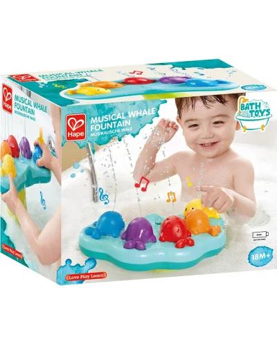 Jouet de bain Fontaine musicale des baleines dès 18 mois Hape