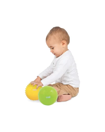 Pelotas sensoriales amarillo verde naranja pack de 3 Ludi