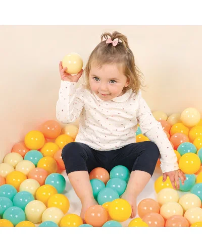 Play balls set of 60 orange Ludi