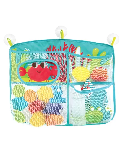 Organisateur de bain à ventouses pour jouets Ludi