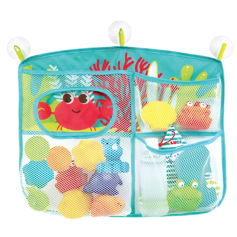 Suction cup bath toy organiser Ludi