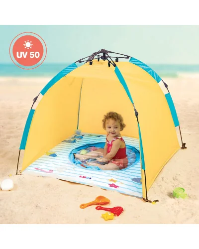 Tente de plage anti-UV piscine Minute Ludi