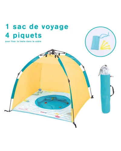 Tente de plage anti-UV piscine Minute Ludi