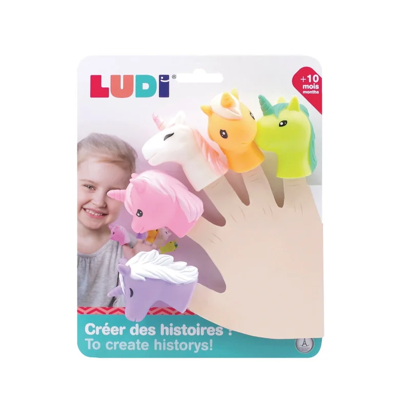 Marionnettes à Doigts Licorne LUDI