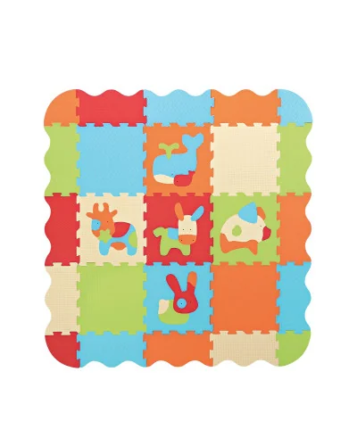 Alfombra de juego de espuma animales Ludi