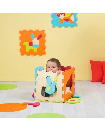Tapis de jeu mousse animaux Ludi