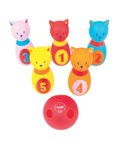 Cat skittles set from 10 months Ludi
