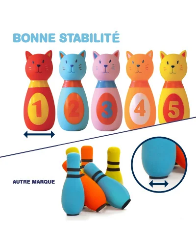 Jeu de quilles chat dès 10 mois Ludi